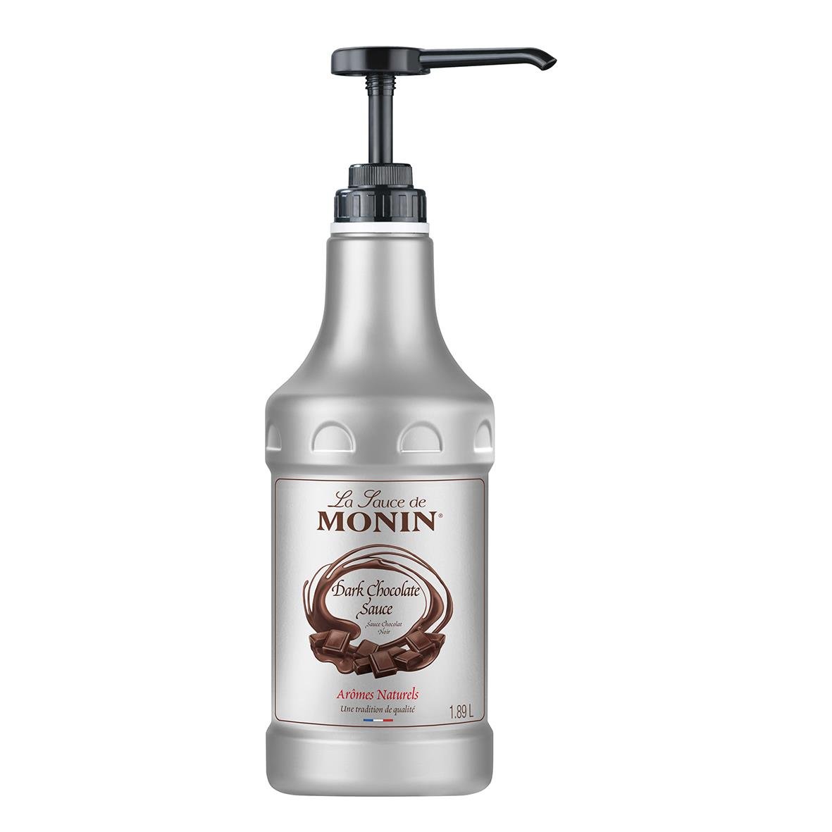 Monin mörk chokladsås i pumpflaska för smakförstärkning