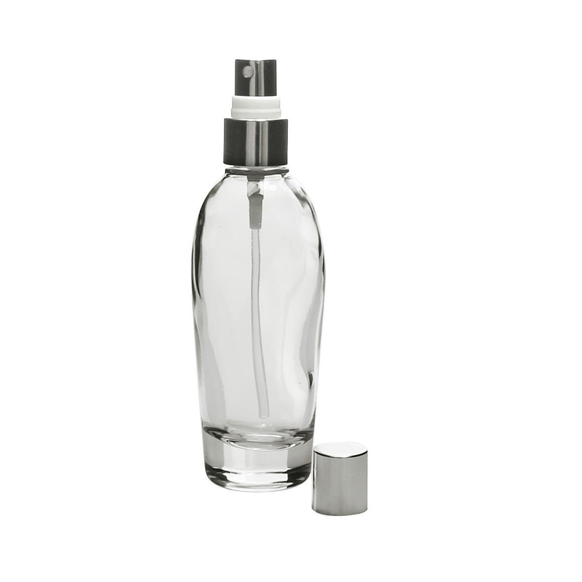 Transparent sprayflaska Martini mister 80ml med svart och vit pump