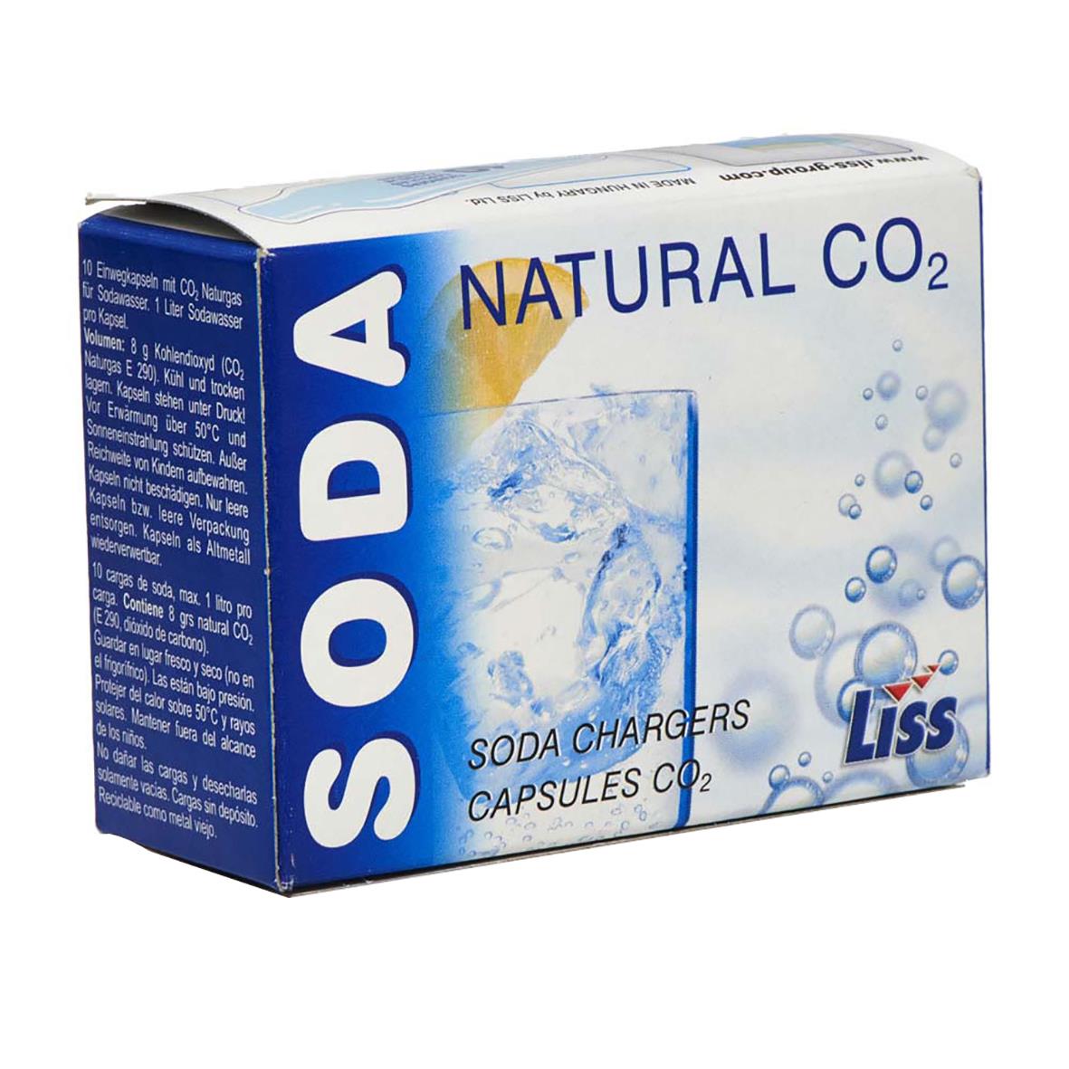 Patron till kolsyreifon för soda, kapslar med naturligt koldioxid