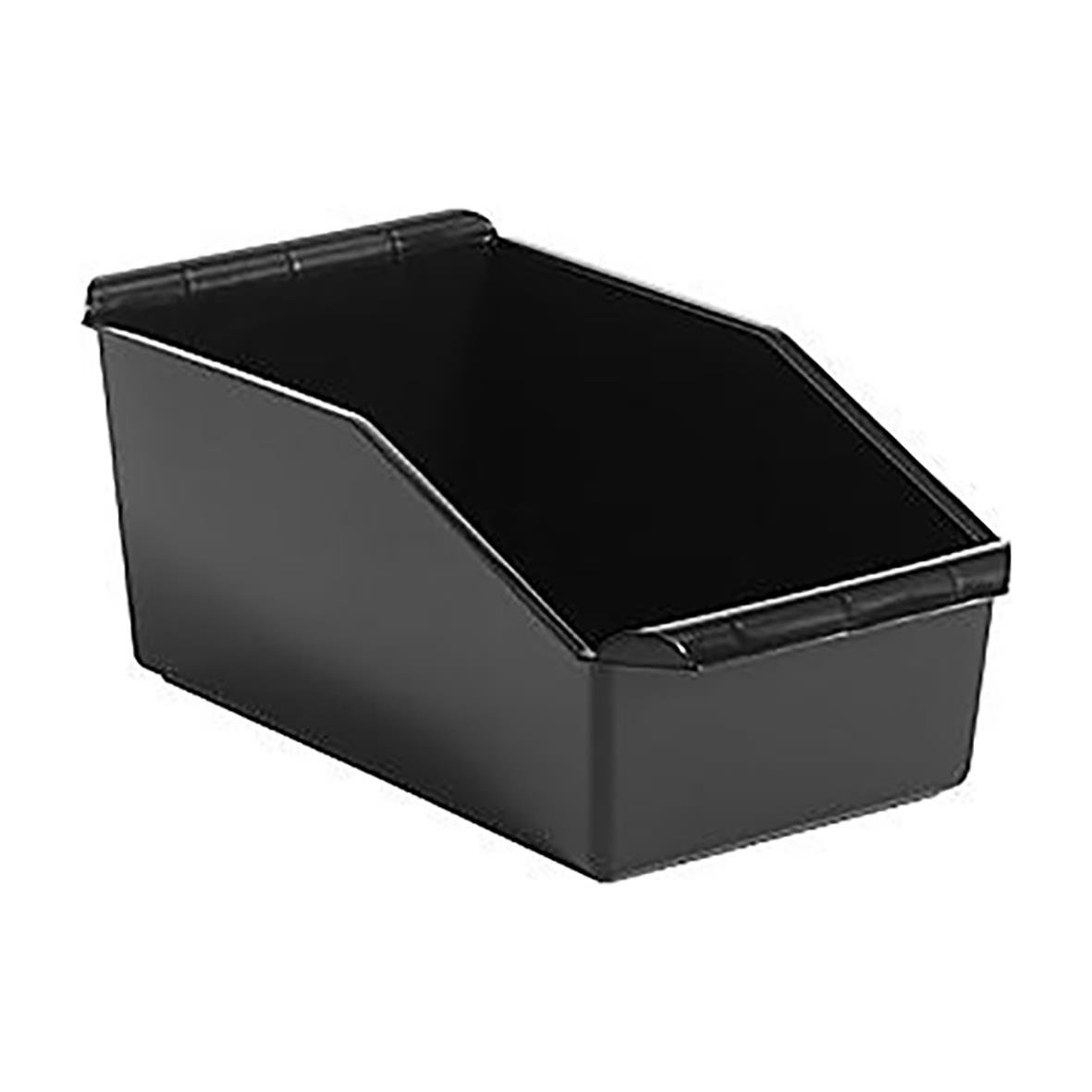 Svart besticklåda 1-fack med måtten 300x167x130 mm