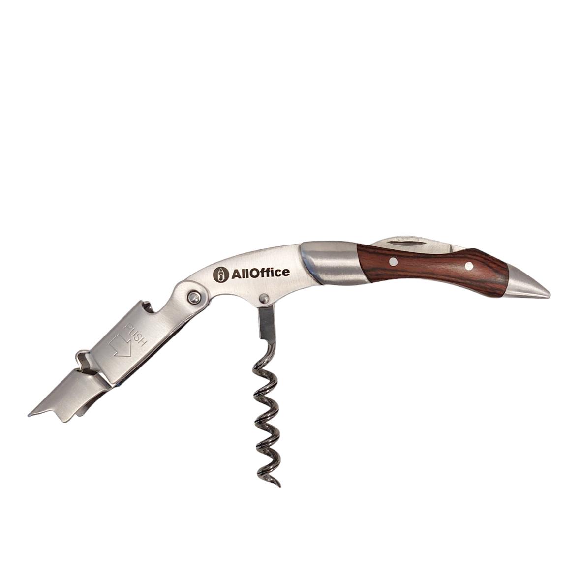 Korkskruv Coutale Sommelier i trä och rostfritt stål