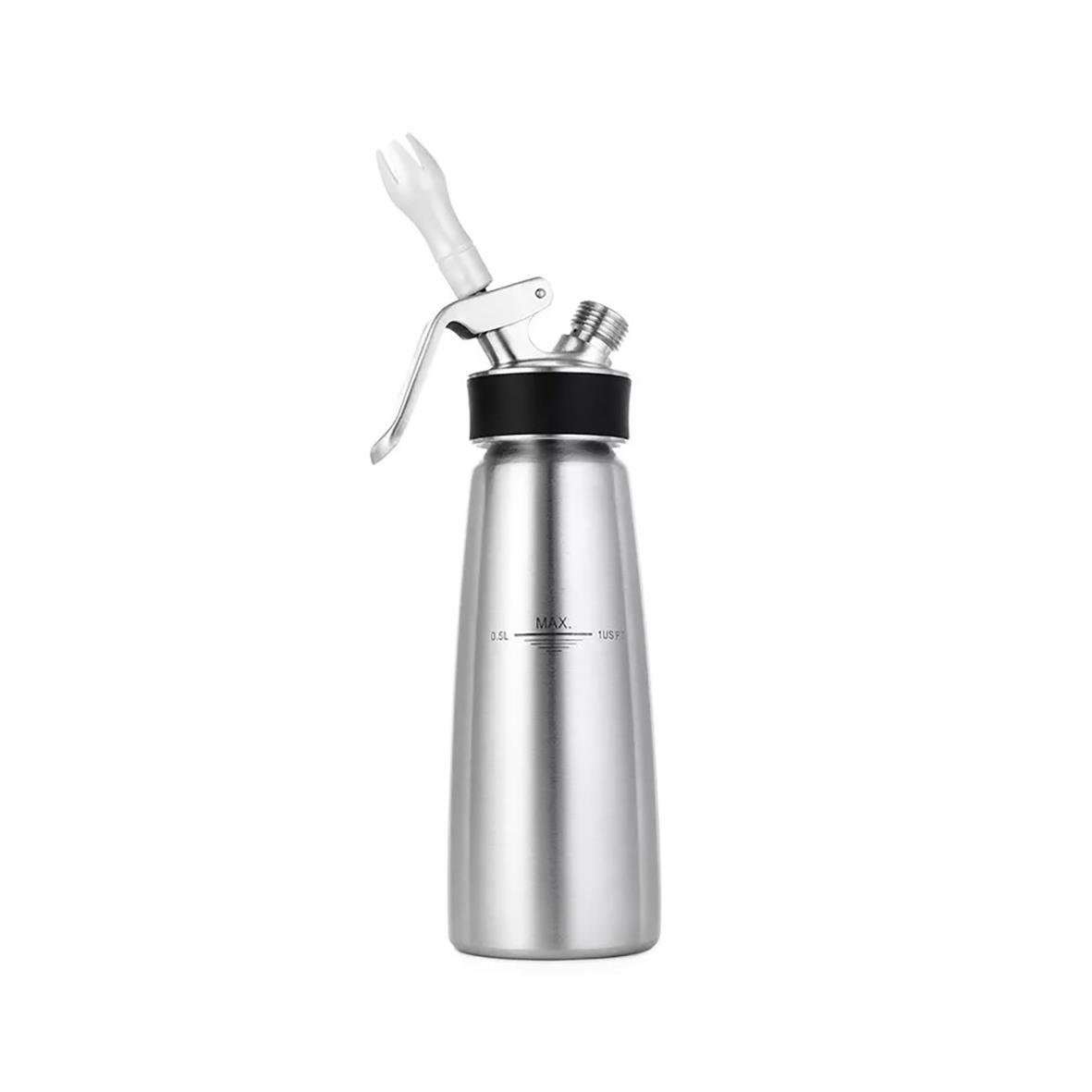 Gräddsifon iSi Cream Profi Whip 1L i rostfritt stål med dispenser och handtag