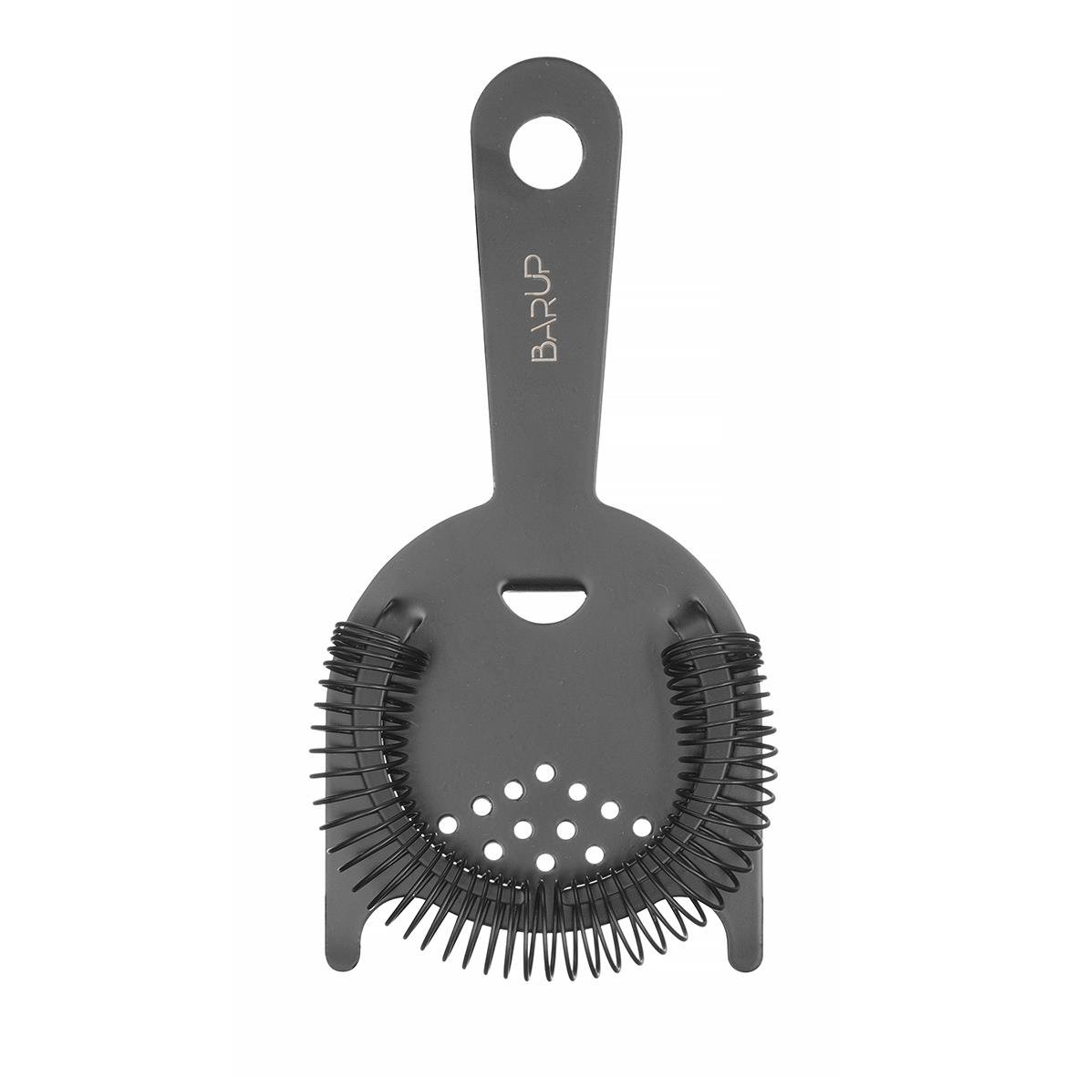 Svart borste med hål och handtag för rengöring