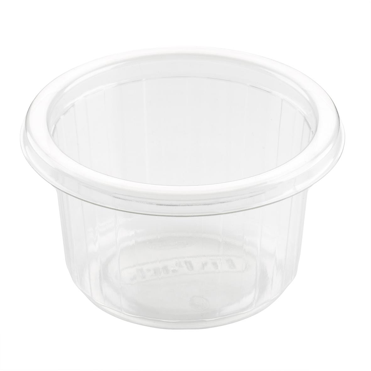 Rund plastbägare Duni Fixpack PET klar Ø80x46mm 110ml