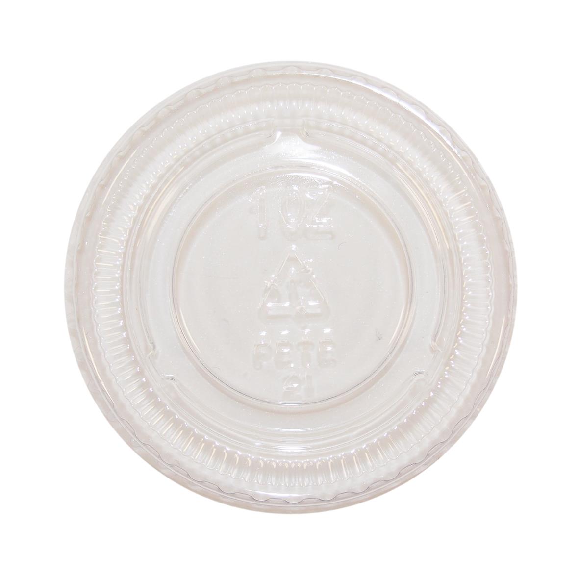 Lock till bägare pc100 30ml, transparent plastlock för behållare