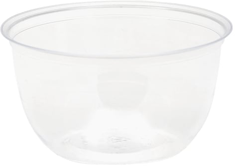 Rund transparent plastbägare från Duni, klar, Ø95x50mm, 230ml