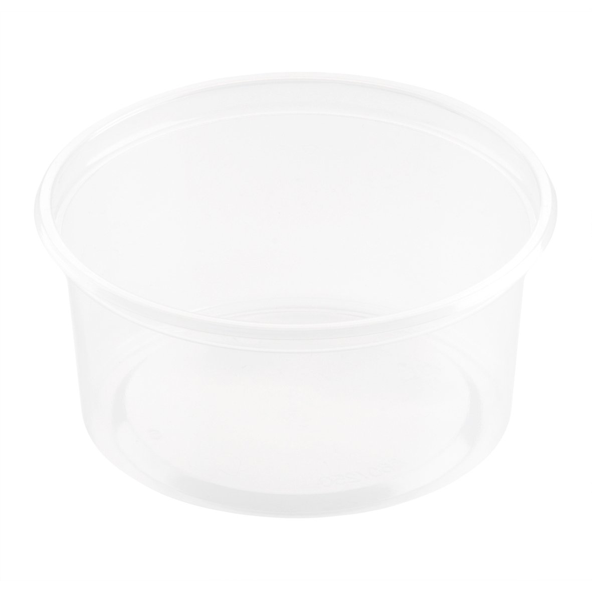 Klar plastform rund Duni PP behållare Ø101x37mm 200ml