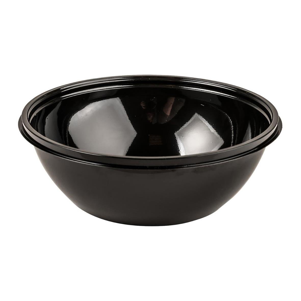 Svart plastskål rund R-PET Ø185x58mm 750ml