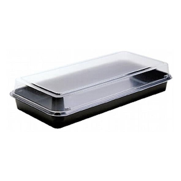 Plastform landgång med lock i svart och klar plast, Duni PS