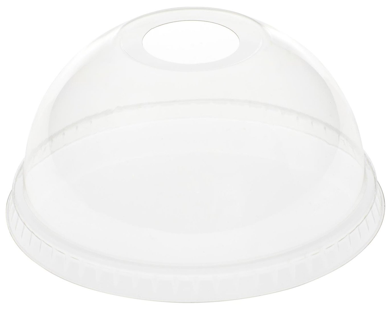 Kupollock med hål Duni Crystal 41cl transparent