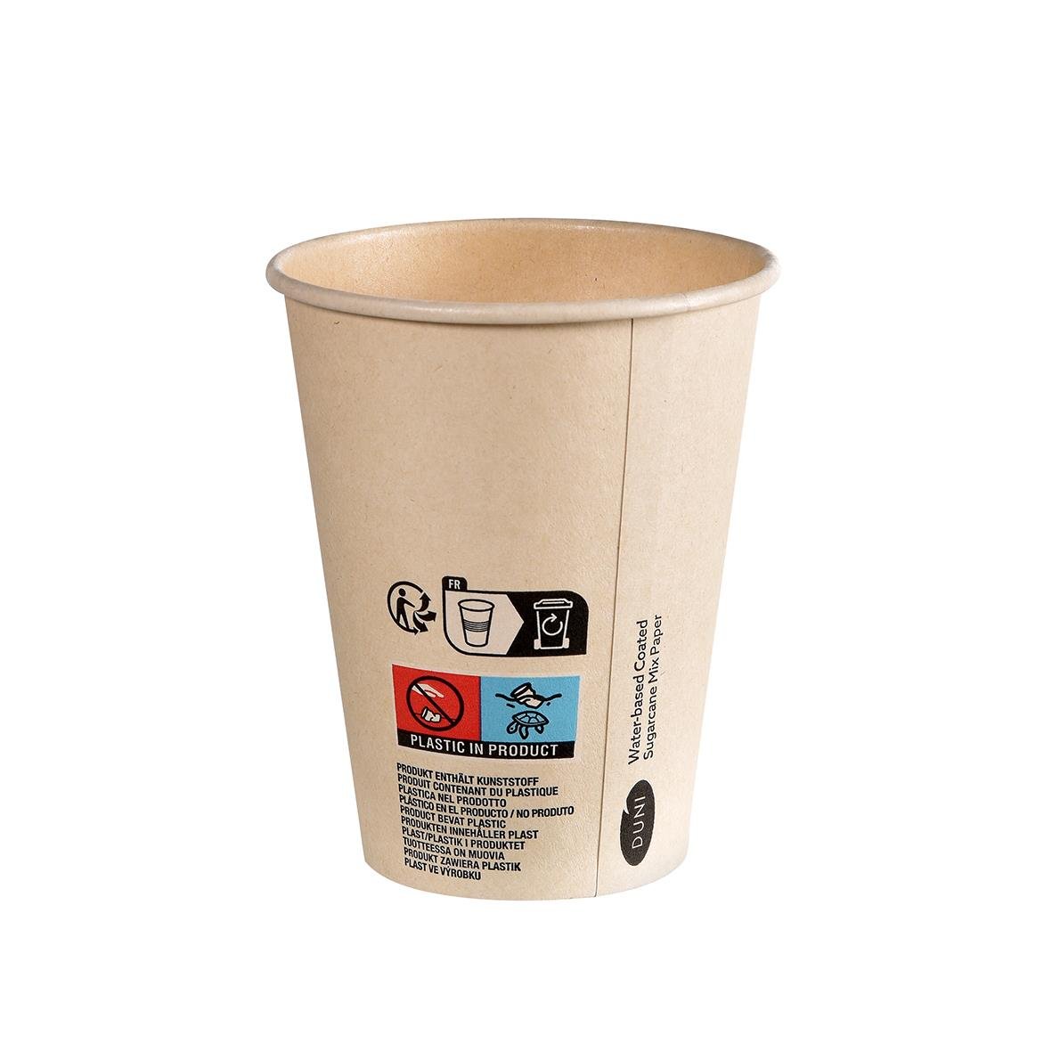 Pappersmugg Duni Sweet Cup Bagasse/PLA Natur 24cl 65010696_2