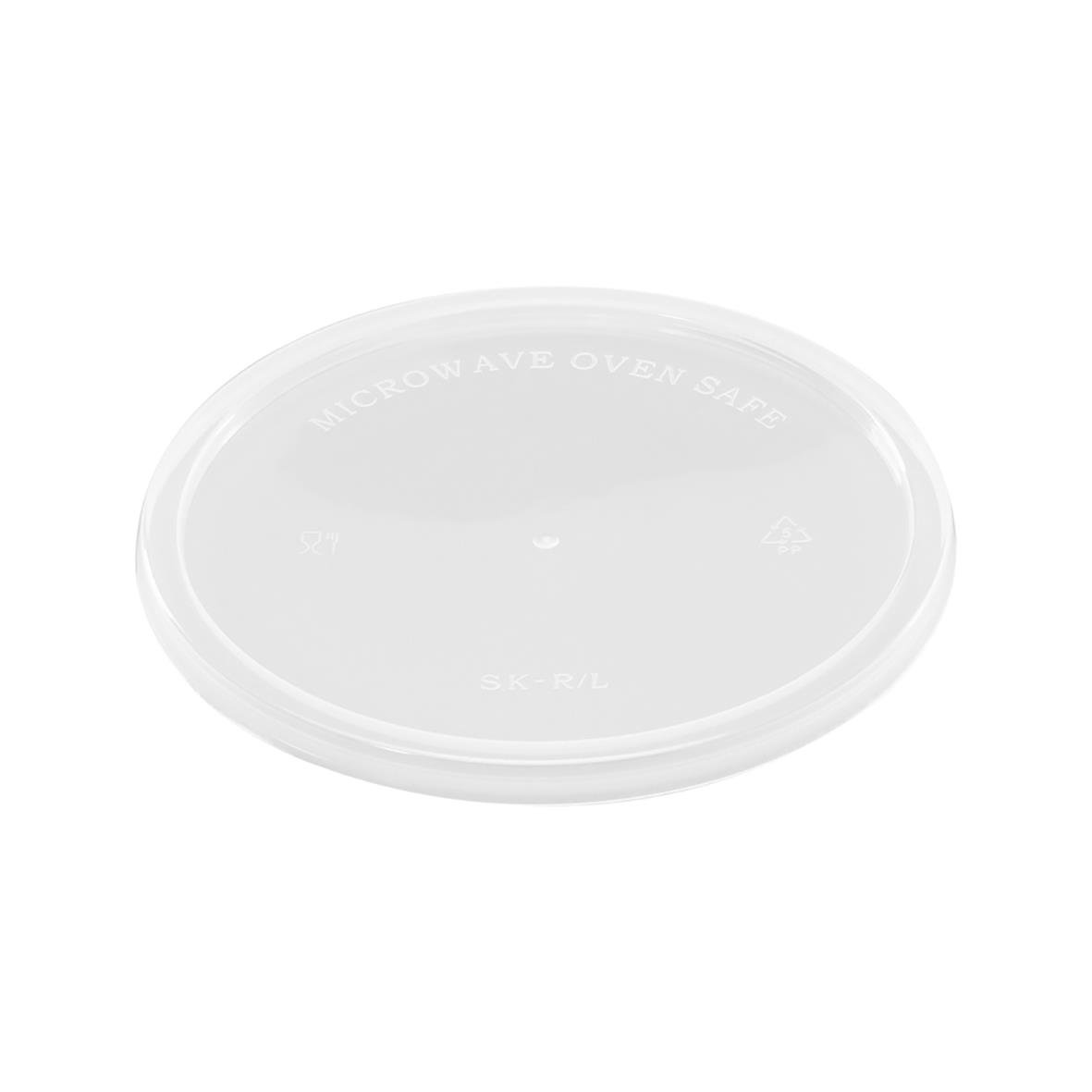 Rund, klar plastlock till PP-bägare med diameter 120mm