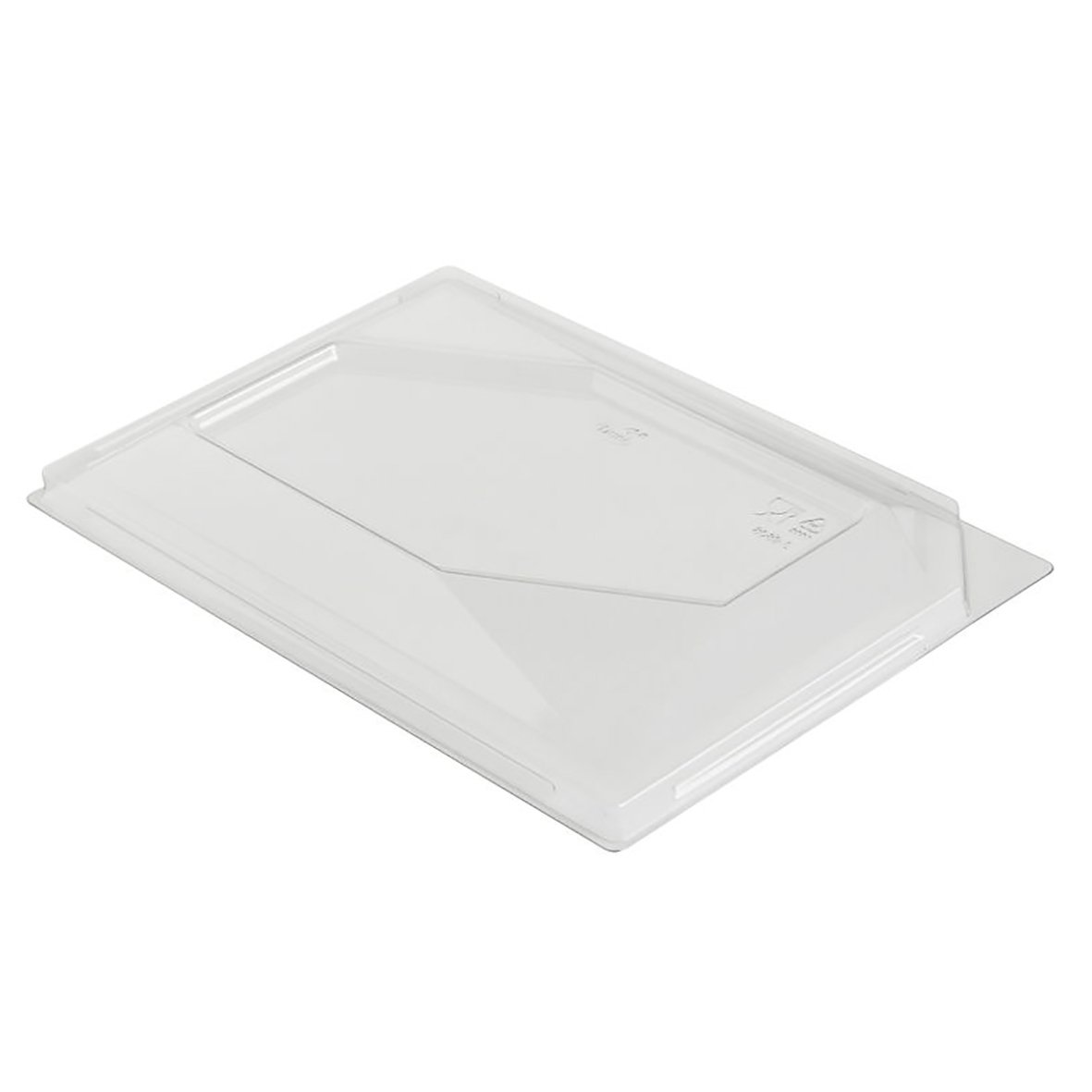 Klar plastlåda för duniform RPET, lock ingår