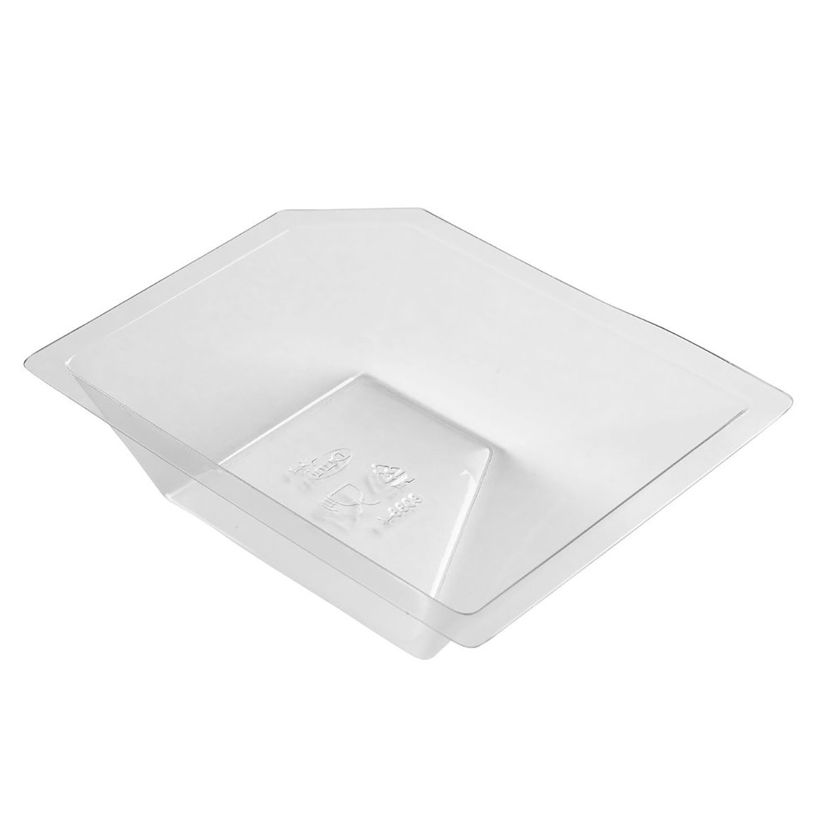 Klar plastlåda av duniform Polardeli RPET med 100ml kapacitet