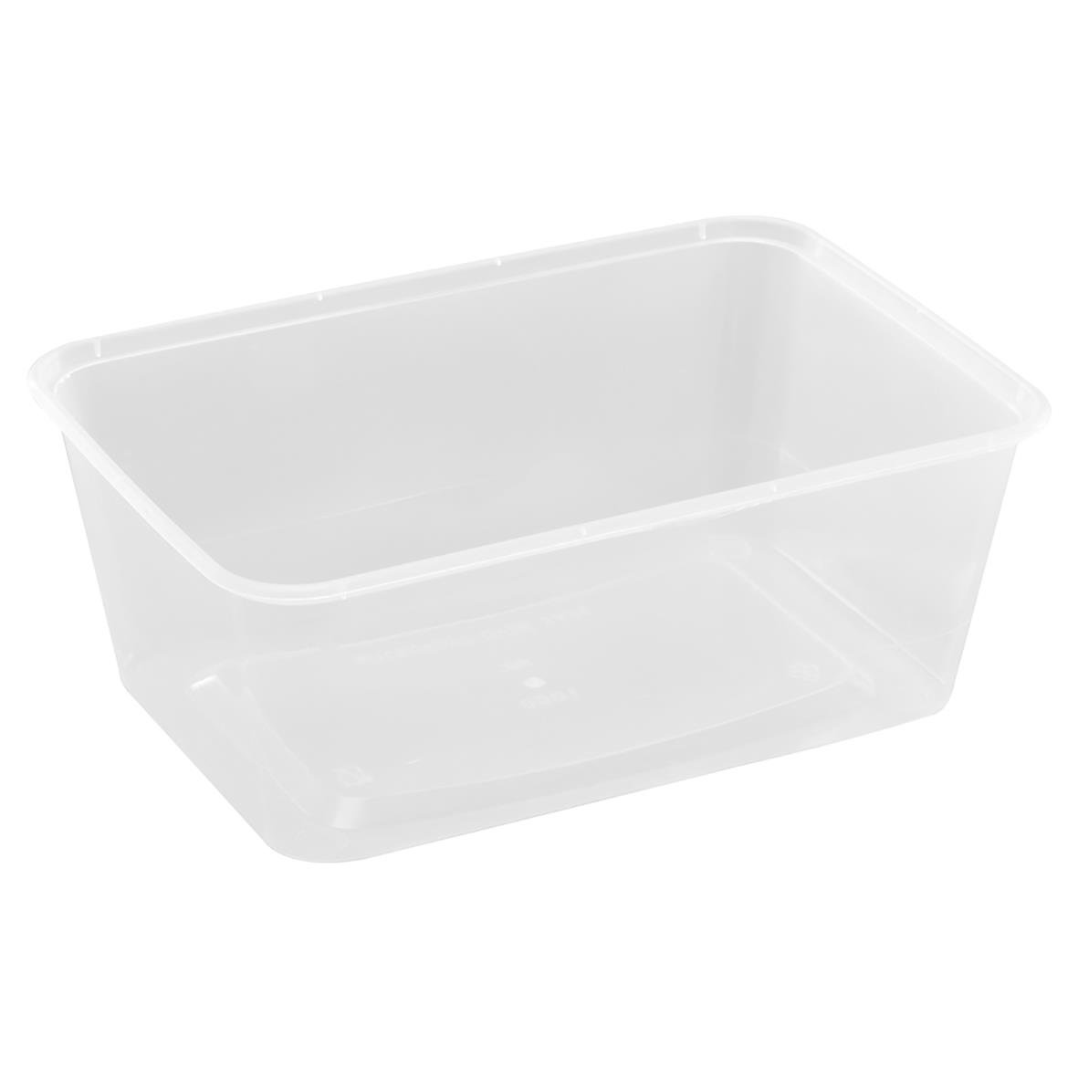 Klar plastlåda PP 175x120x60mm 960ml