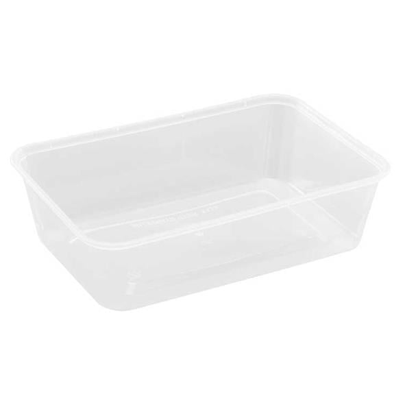 Klar plastbehållare PP 175x120x45mm 650ml