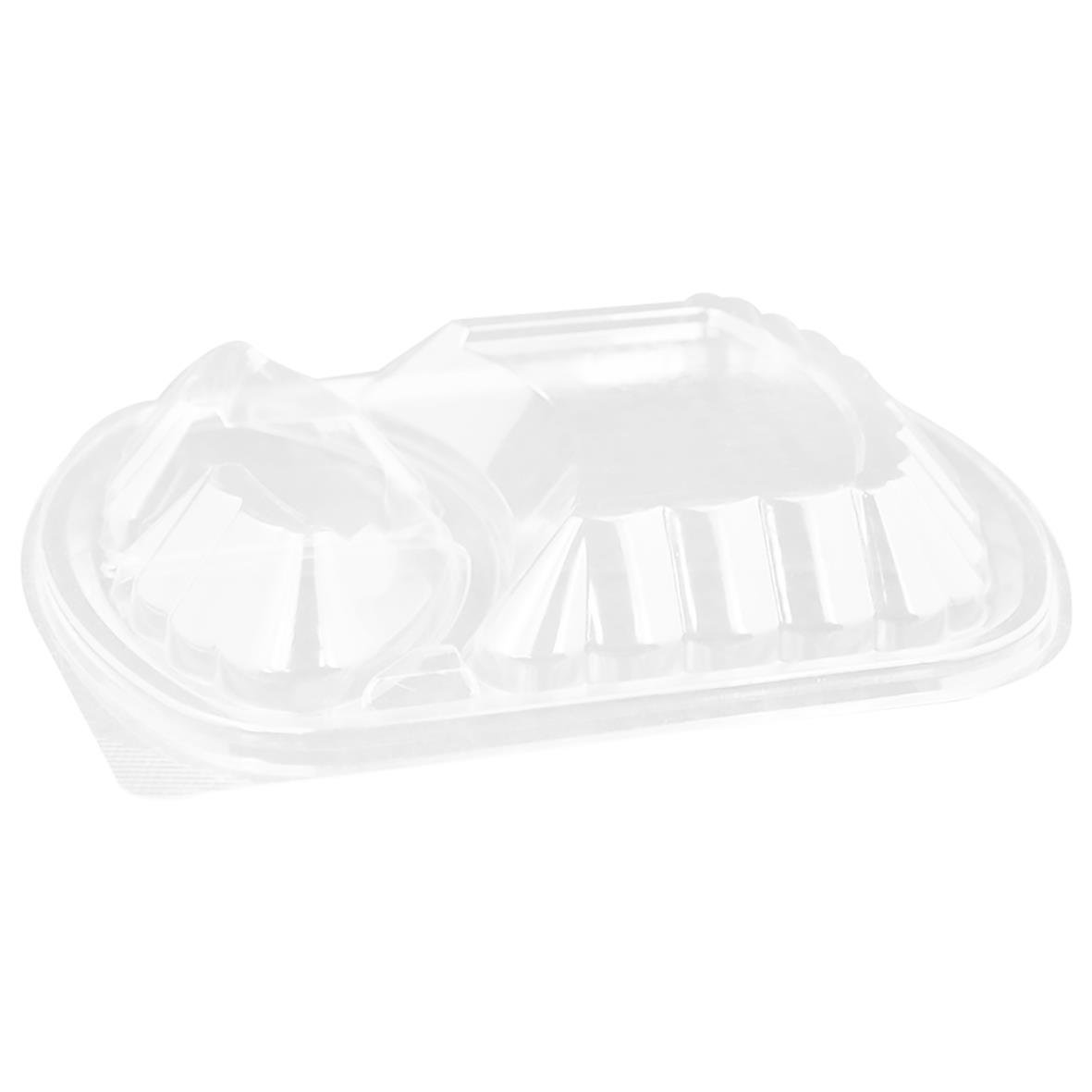 Klar plastform för låsning, 3-fack, 238x203mm