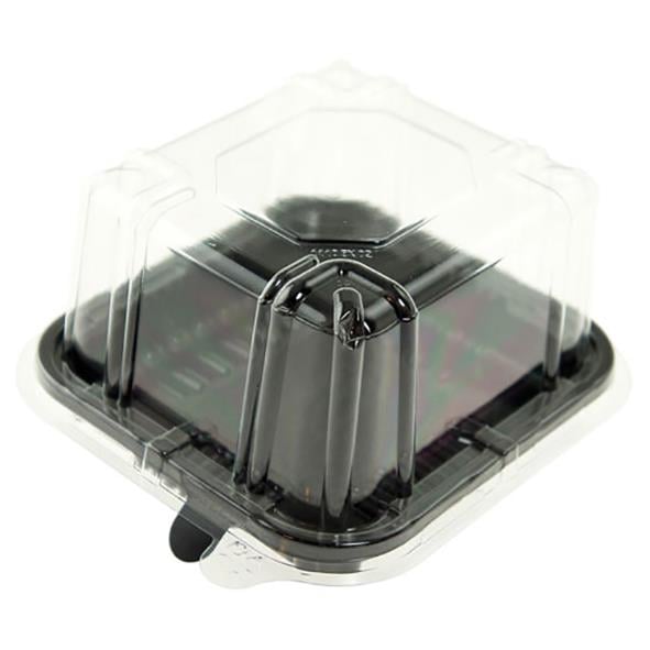 Lock bakelseform Acti 20x12x8cm med transparent lock och svart botten