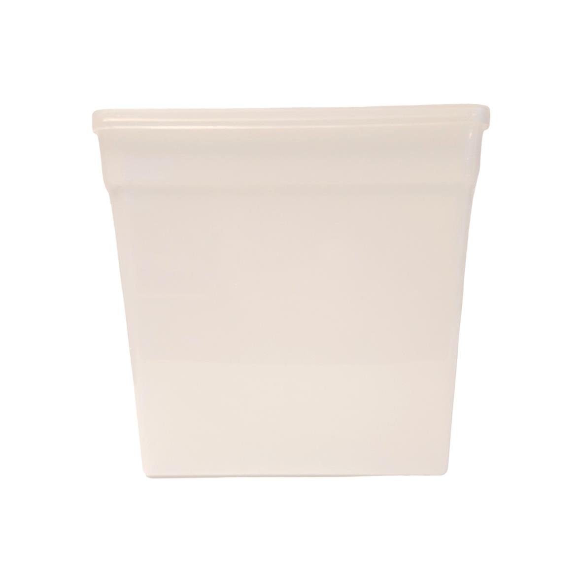 Klar plastburk med slätt lock, 185x185x190mm, 5800ml