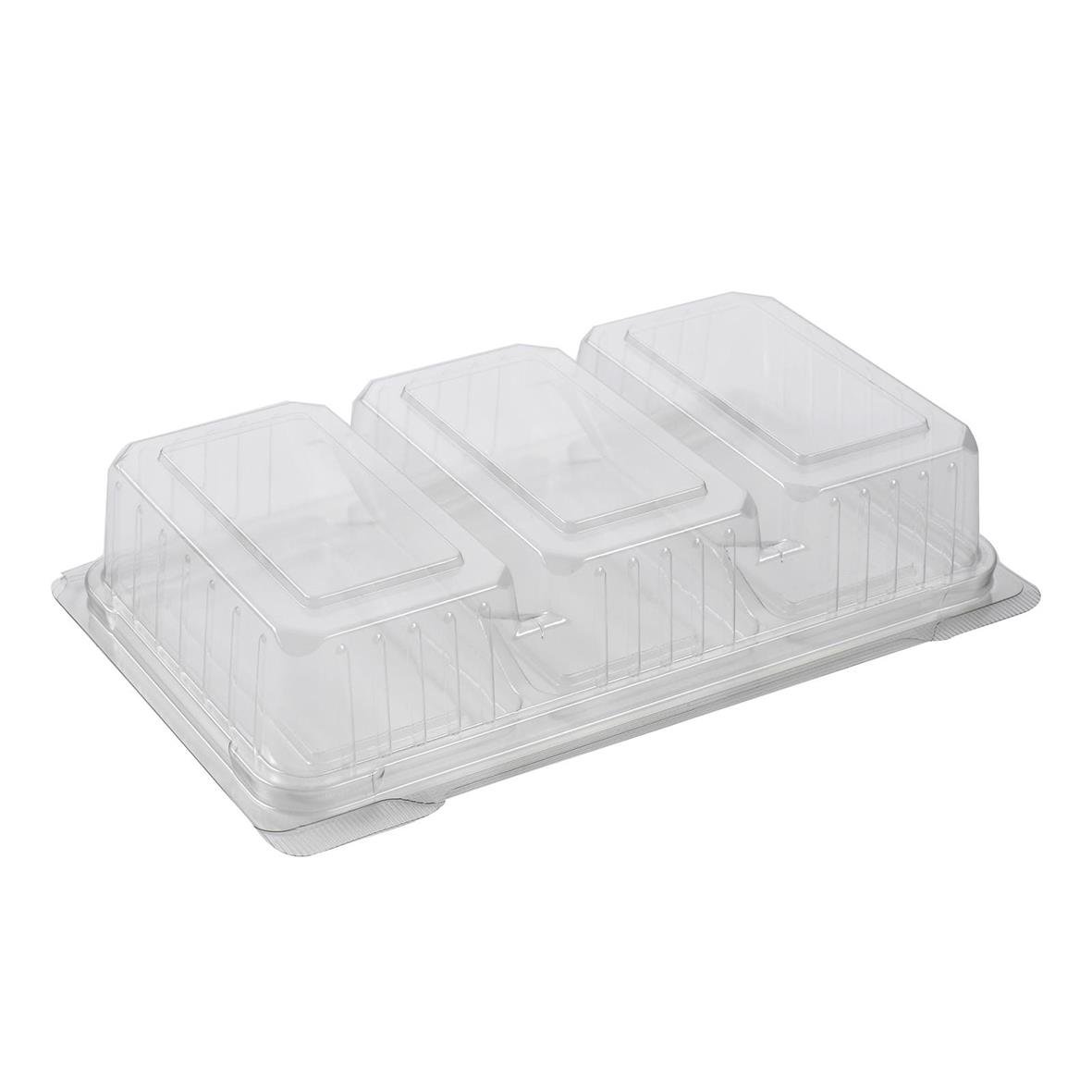 Plastform 3-F smör- och brödförpackning i klar RPET, 240x147x45mm