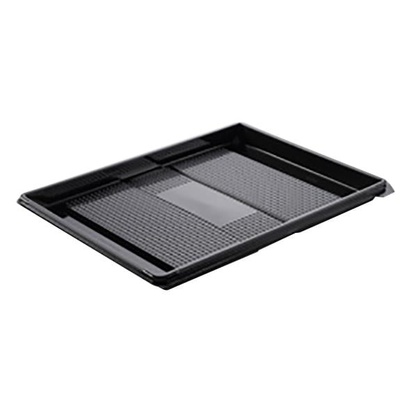 Svart uppläggningsfat Zen 1-fack, mått 320x250x20 mm