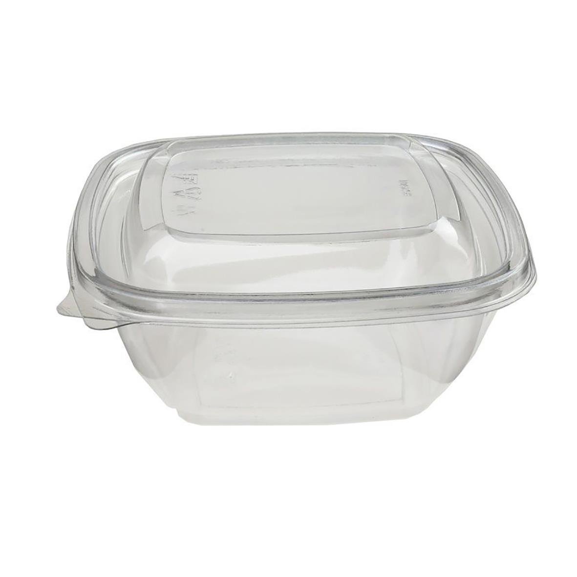 Klar plastlåda med lock i RPET för 1000ml, tillverkad av plastmaterial