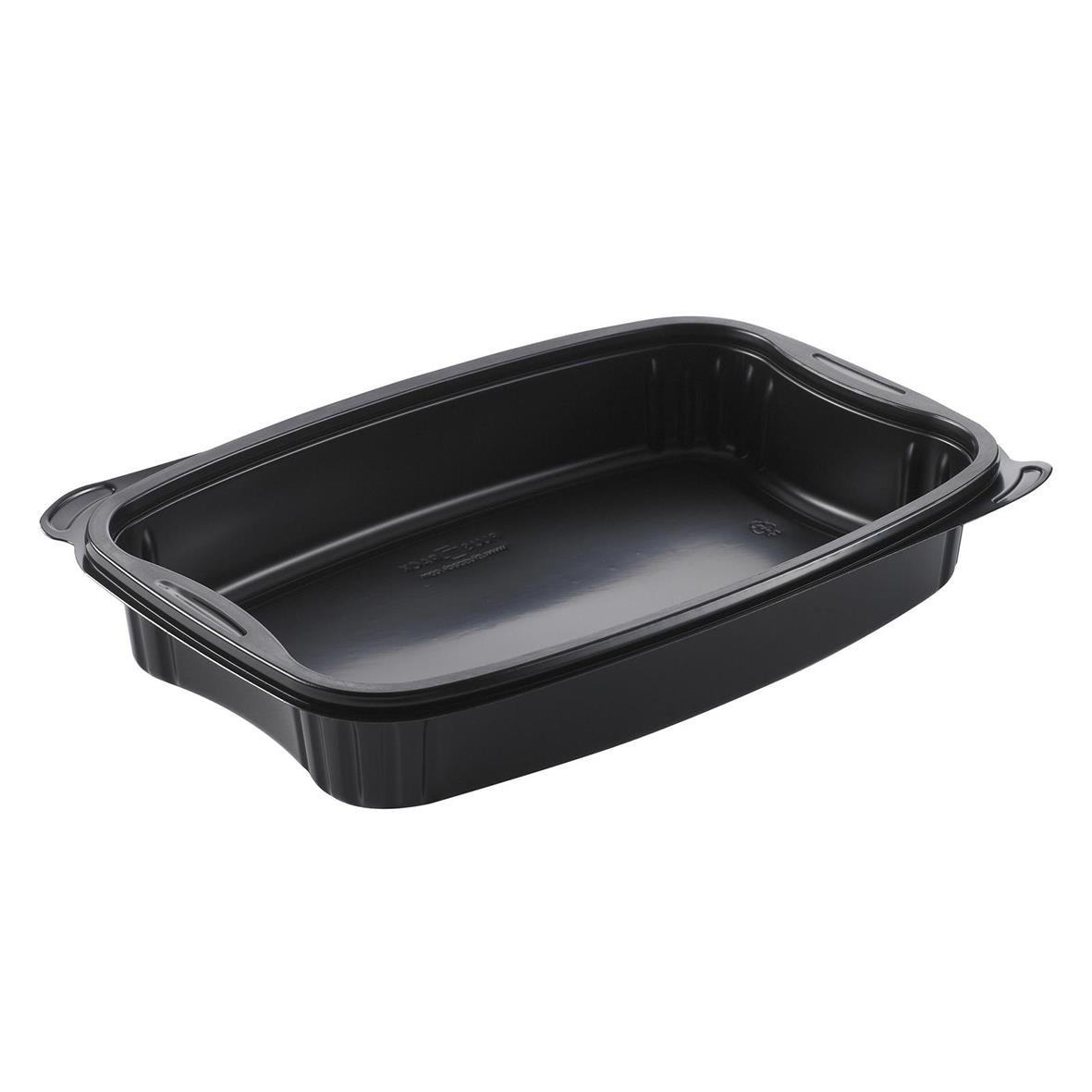 Svart plastlåda Plastform Bistro PP 254x174x42mm 980ml