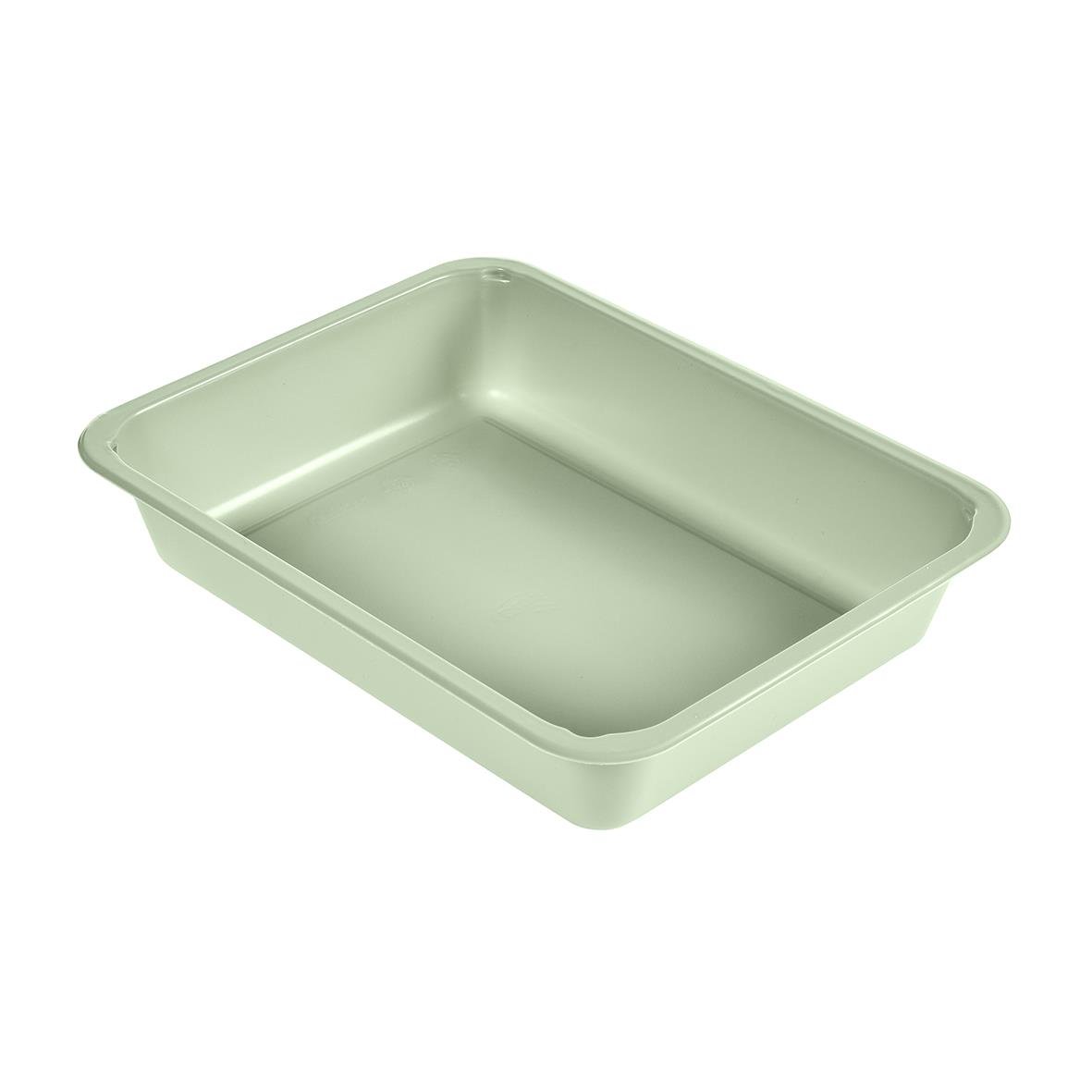 Grön plastlåda Duni Menu CPET 225x175x43mm 1200ml för matservering