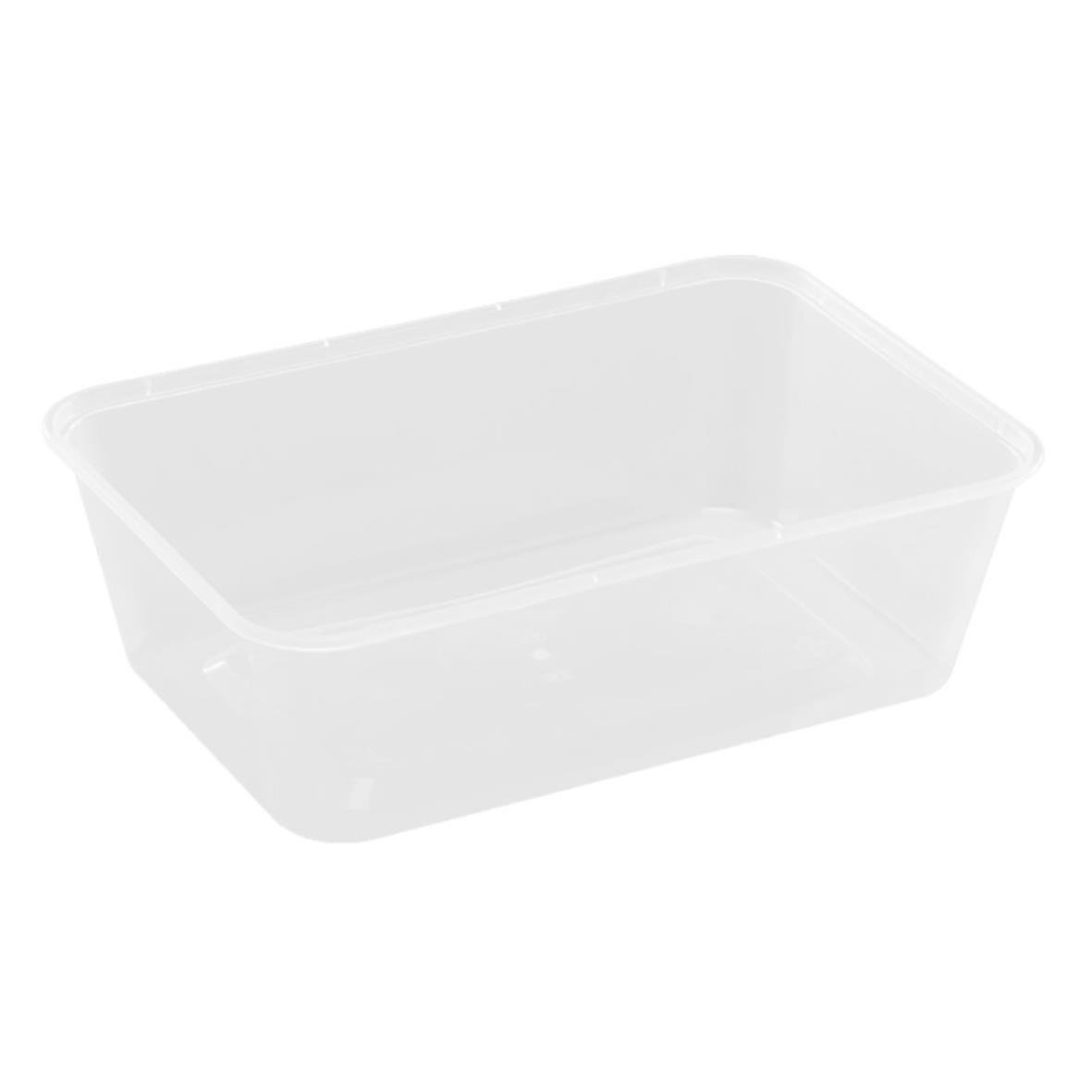 Klar plastlåda i PP med måtten 175x120x52mm och 750ml volym