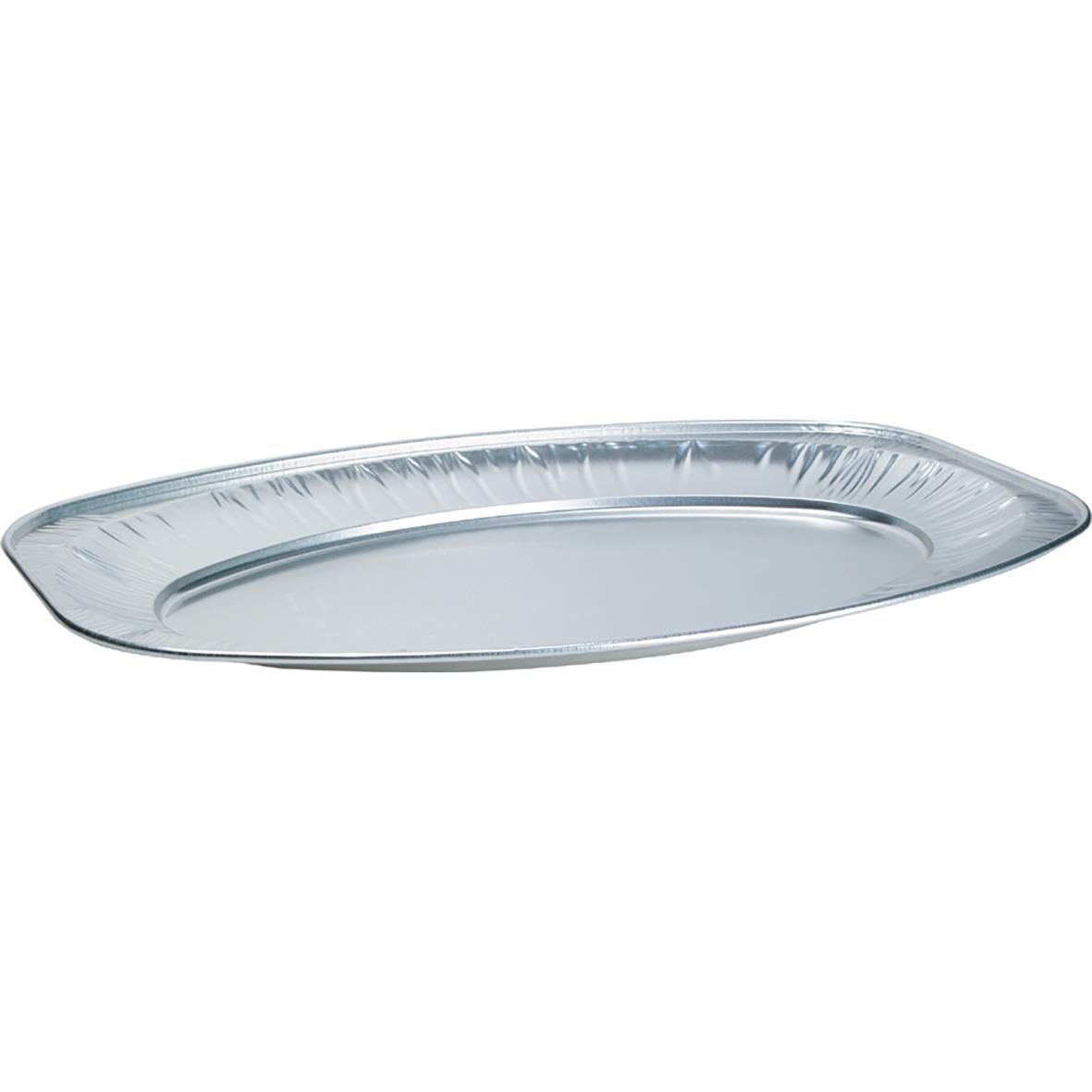 Uppläggningsfat i aluminium, 545x360mm, oval form