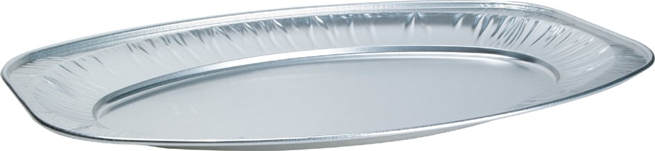 Uppläggningsfat i aluminium, 545x360mm, oval form