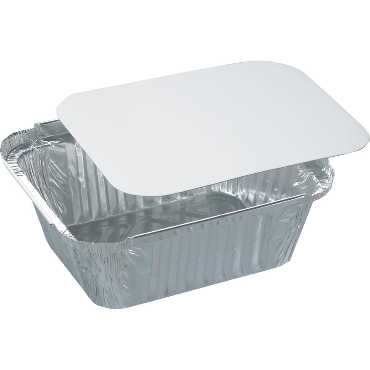 Aluminiumform med lock, 450ml, för matlagning eller förvaring