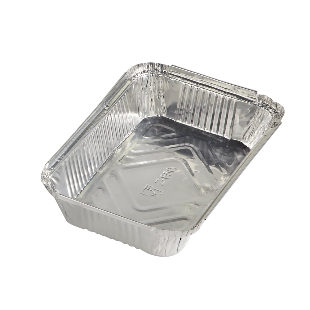 Aluminiumform 210x140x40mm 850ml, rektangulär aluminiumform för matlagning eller förvaring