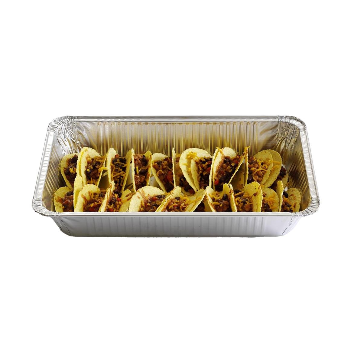 Aluminiumform GN1/1 527x326x80mm med tacos i aluminiumform