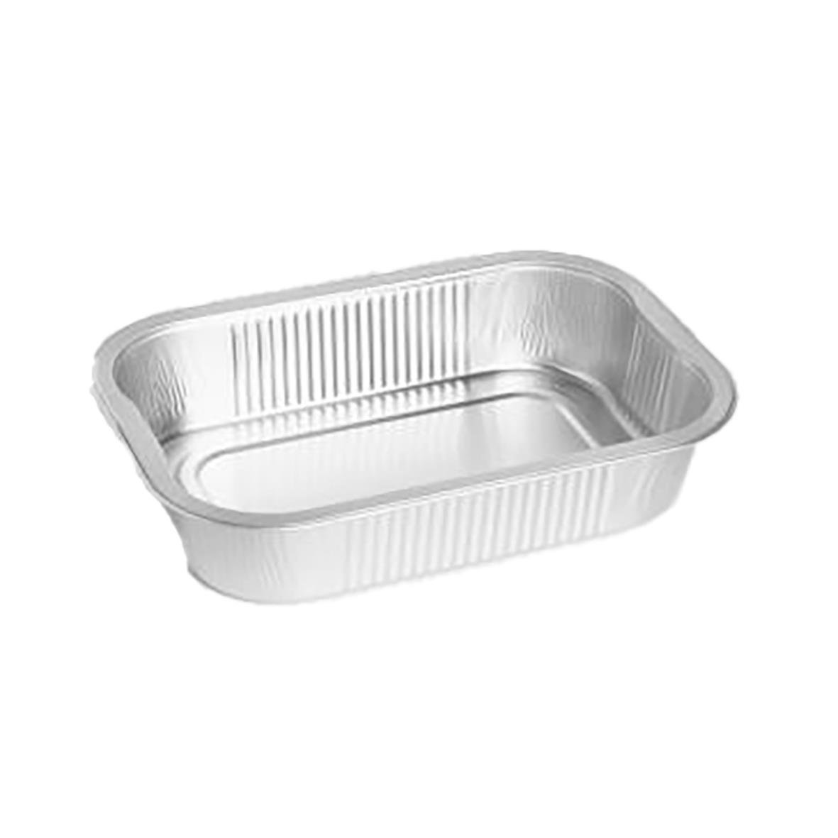 Aluminiumform R2C i silver med 1025ml kapacitet och måtten 220x150x43mm