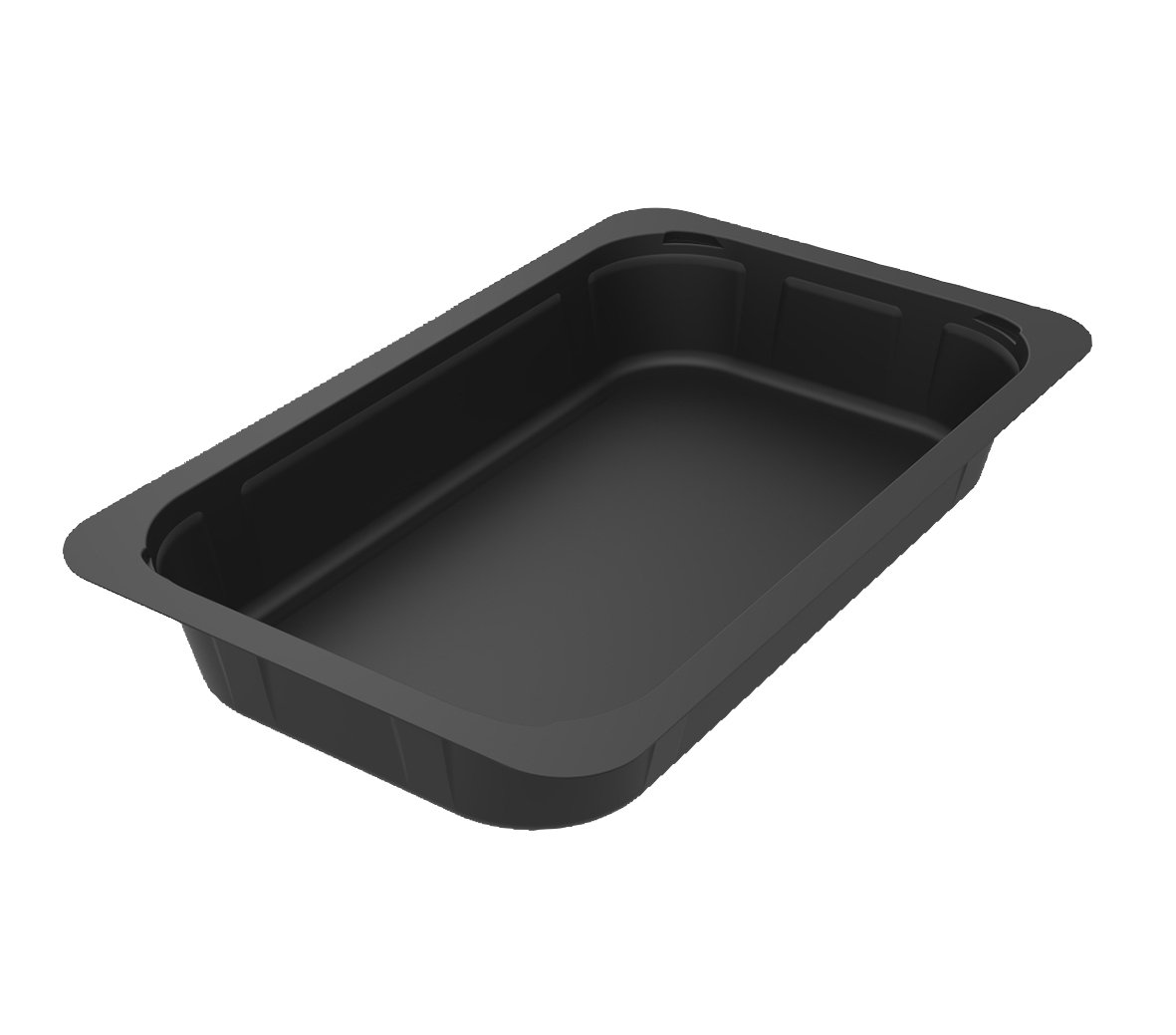 Svart plastform Duniform 1/4 GN PP, 1180ml
