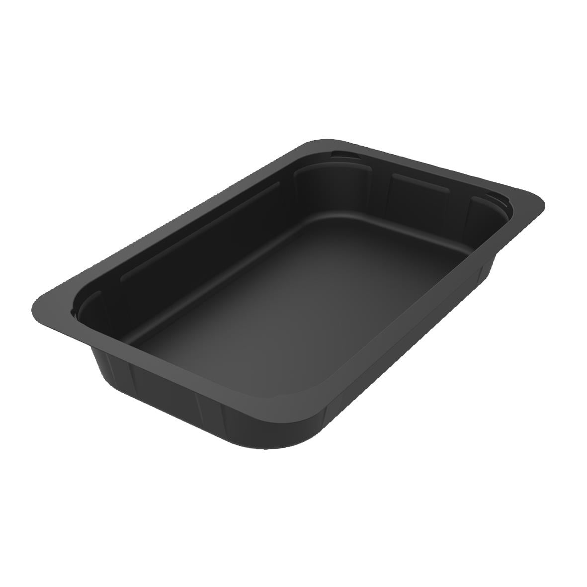 Svart plastform Duniform 1/4 GN PP, 1180ml