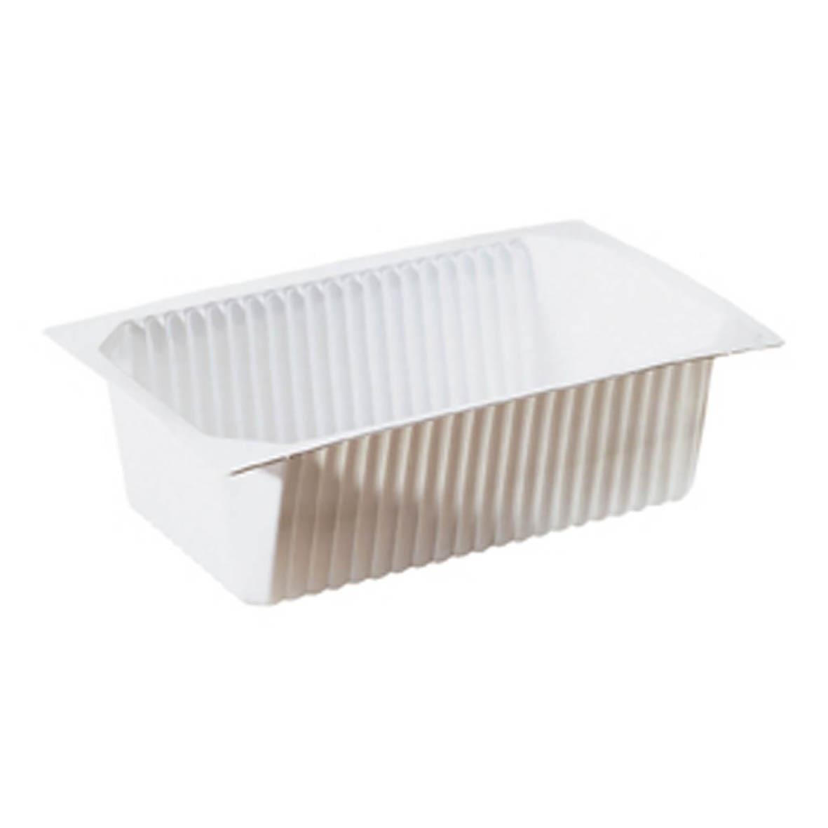 Vit plastform Duniform 1/4 GN PP med lock, storlek 265x162x70mm, 2000ml