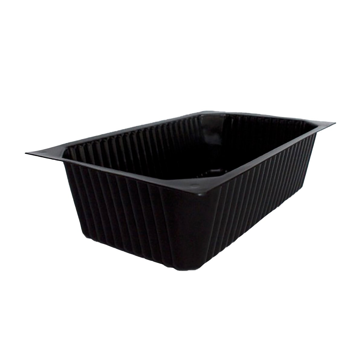 Svart plastform Duniform 1/4 GN PP, kapacitet 2000 ml