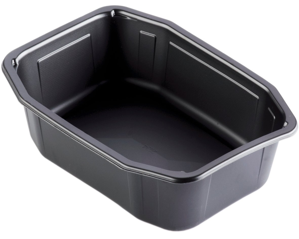 Svart plastlåda Plastform Duniform HMR PP 215x148x70mm 1395ml