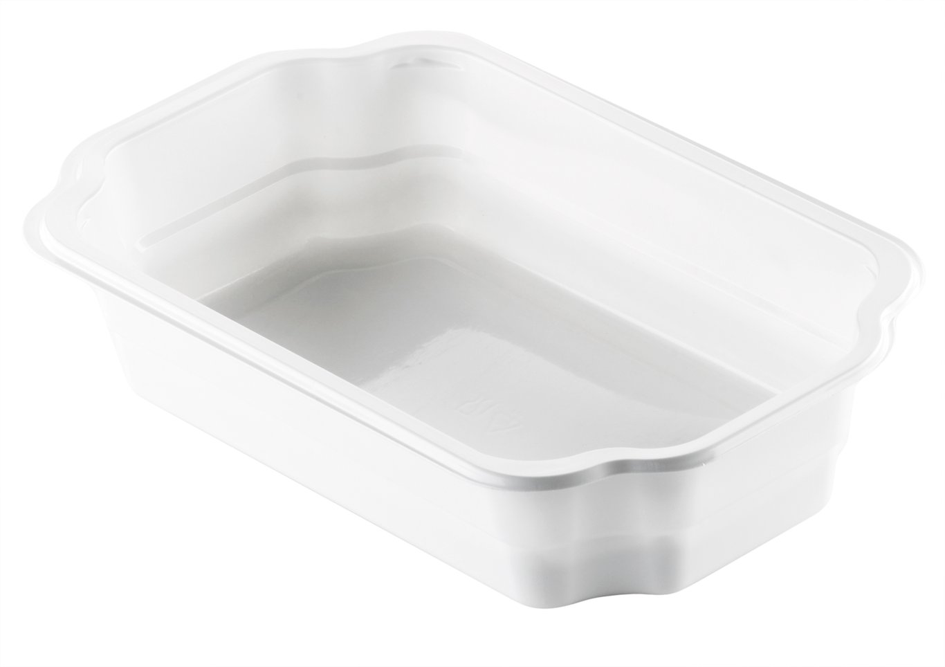 Vit plastform Duniform TA PP, 250x159x55mm, 1400ml