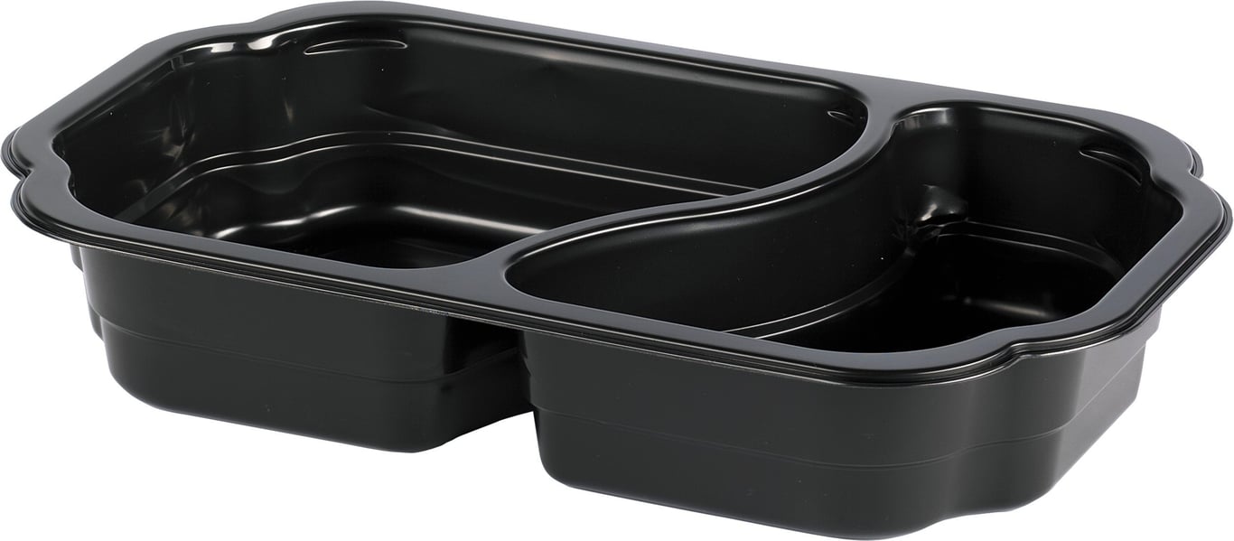 Plastform Duniform TA 2-F PP Svart 700/400ml 65040057