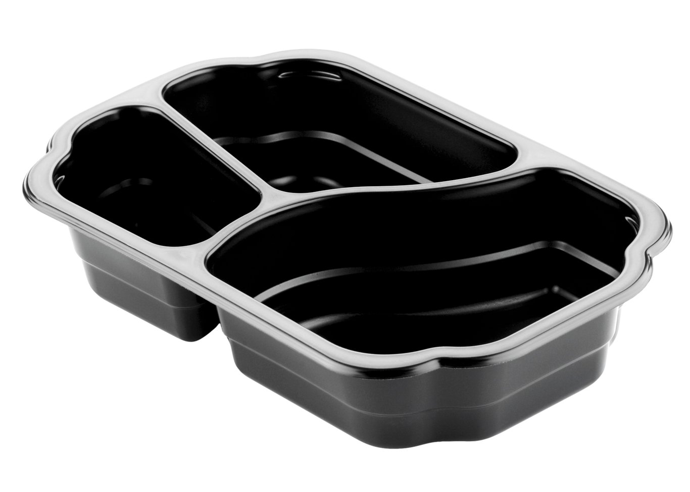 Plastform Duniform TA 3-F PP Svart 550/350/200ml 65040058
