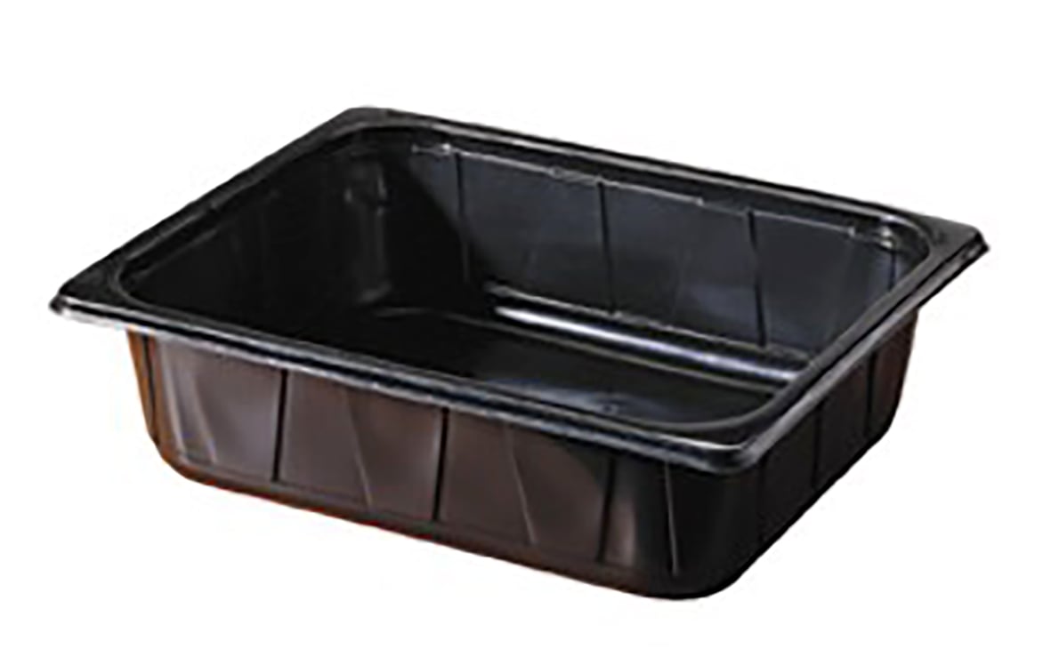 Svart plastform Duniform 1/2 GN PP 5000ml