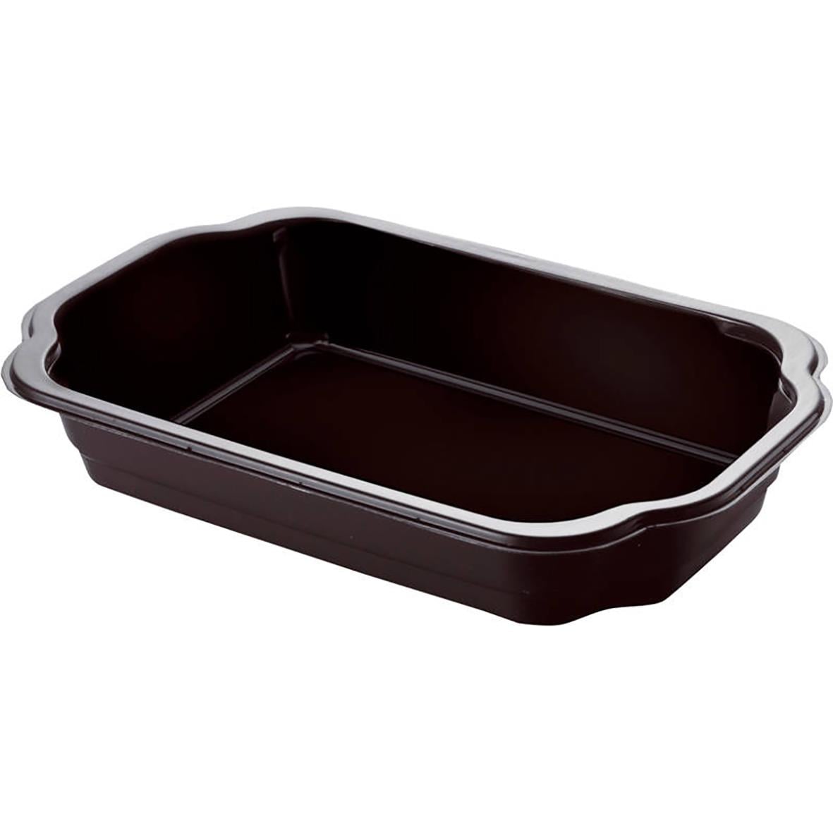 Svart plastform Duniform TA PP, 250x159x55mm, 1400ml