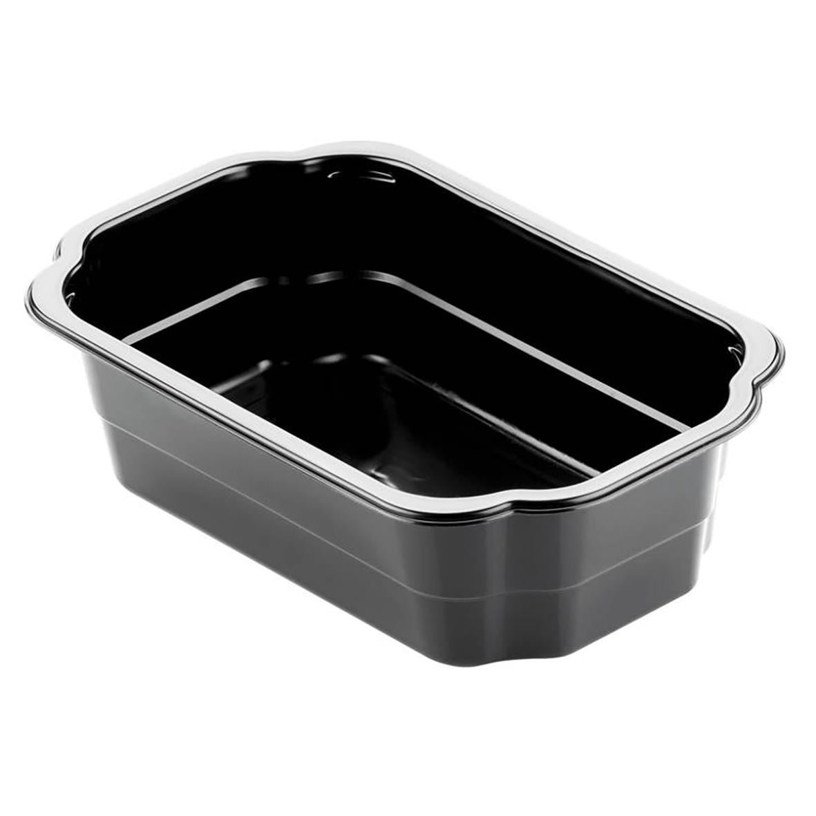 Svart plastlåda Duniform TA PP med måtten 250x159x70mm och volym 1750ml