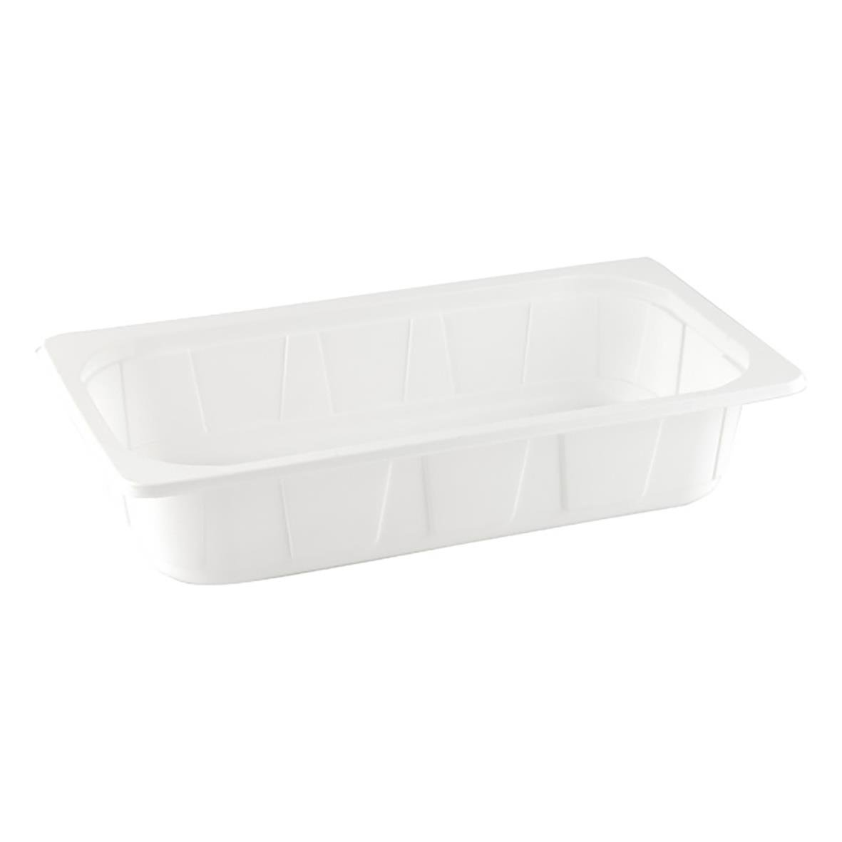 Vit plastform Duniform GN 1/3, mått 325x176x65mm, 2500ml, tillverkad i PP