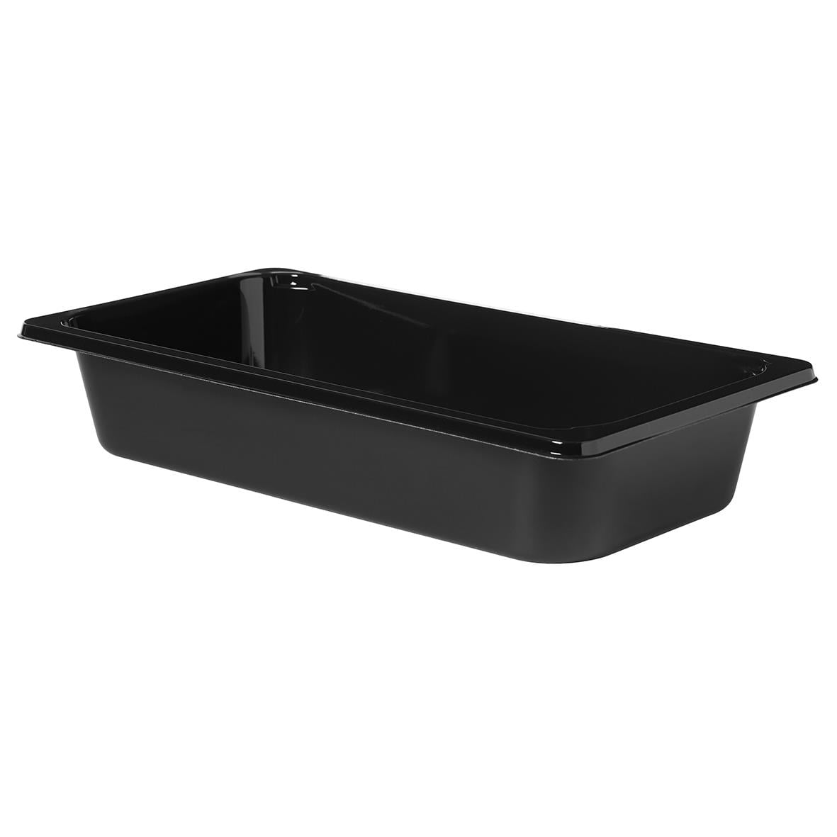 Svart plastform Duniform 1/3 GN CPET, 2400ml