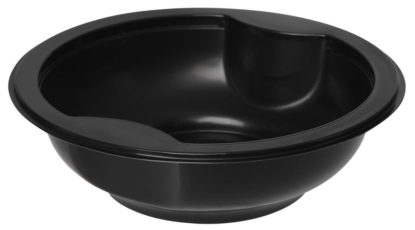 Svart plastform Duniform PP med diameter 153 mm och höjd 45 mm, kapacitet 350 ml