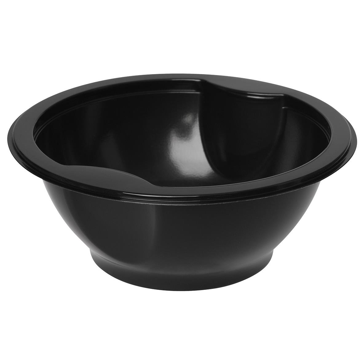 Svart plastform Duniform PP skål med diameter 153 mm och höjd 60 mm, volym 500 ml